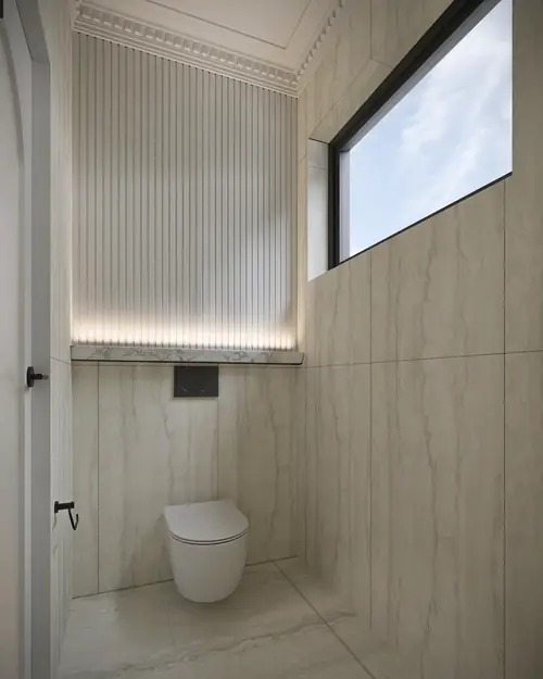 Hillside — detail of the completed interior