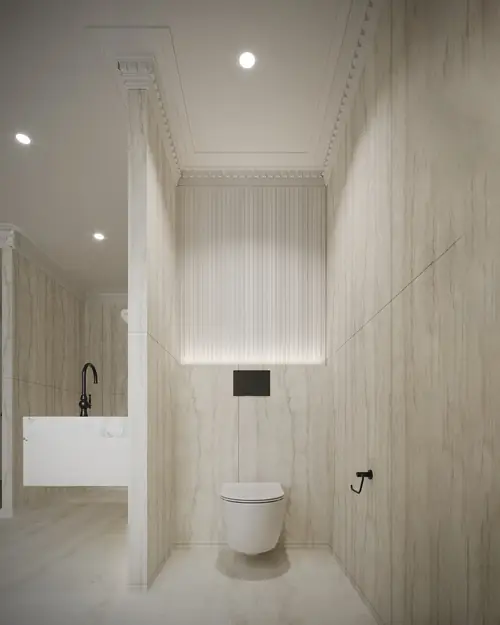 Hillside — a further view of the completed interior